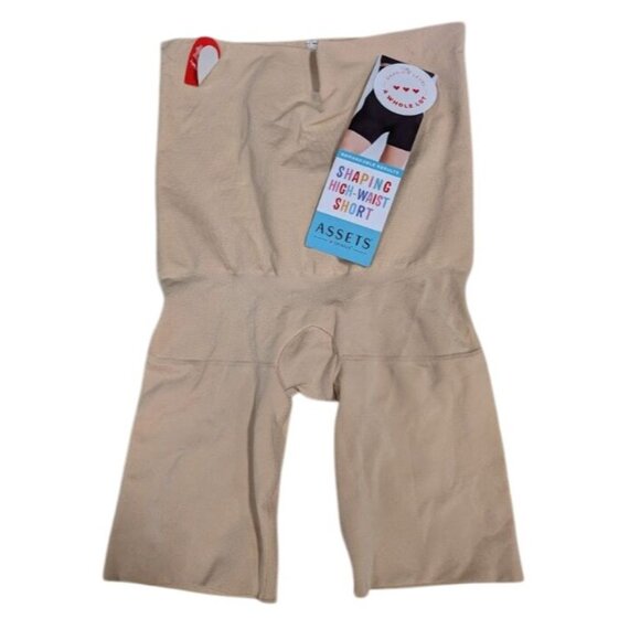 ASSETS by SPANX High-Waist Mid-Thigh Shaper Light Beige Size Small - Picture 4 of 6